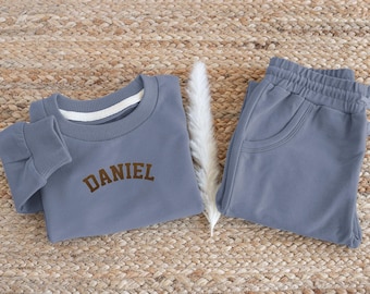 Personalized Baby Sweatshirt & Jogger Set, Custom Name Outfit, Toddler Loungewear