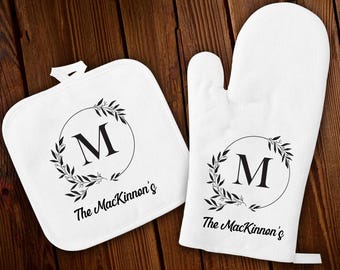 Ofenhandschuh & Topflappen-Set – Hitzebeständig Bis 300°C, Geschenk Für Oma, Mit „Beste Oma“-Aufdruck