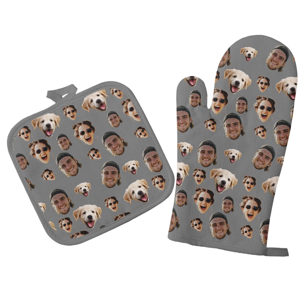 Personalized Face Oven Mitt & Pot