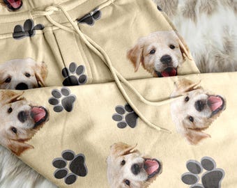Joggingbroek met pootafdrukken van een Golden Retriever - Loungewear voor hondenliefhebbers