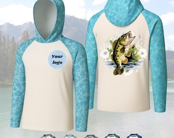 Custom Dri-Fit Hoodie Long Sleeve Shirt with UPF50+ Sun Protection, Fishing Shirt, Company Shirt, Family Shirt, Boating Shirt, Hiking Shirt