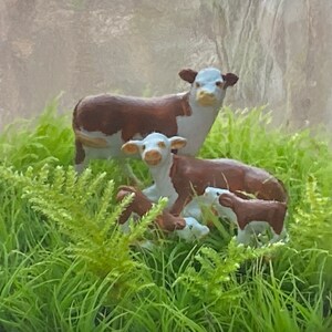 Moss Terrarium wee cow family image 1