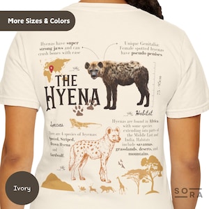 Hyänen Biologie Fakten Shirt, Safari T-Shirt, Freunde Wild, Safari-Modus, Familienausflug, lokale Wildtiere, Hyänen Liebhaber, Geschenk, Forestcore, Zoo Shirt