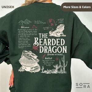 Vintage Bearded Dragon Biology Facts Sweatshirt, Bearded Dragon Sweater, Gift for Bearded Dragon Owner, Reptiles Lover Gift