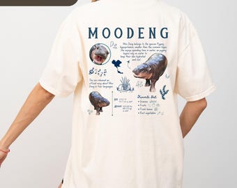 Comfort Colors Hippo Moodeng Shirt, Mooden Facts Shirt, Moodeng Hippo Shirt, Hippo Deng, Baby Moo Deng Hippo, Hippo Gift, Cute Moodeng