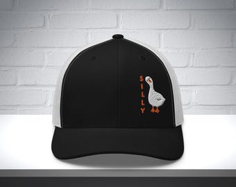 Embroidered Silly Goose Hat, silly goose trucker hat, silly goose dad hat, gift for her, certified silly goose, funny gag gift, friend gift