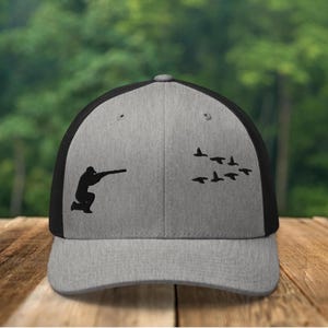 Embroidered Duck Hunting Hat, duck hunting gift, duck hunting trucker hat, hunting hats for men, duck hunter gift, waterfowl hunting hat