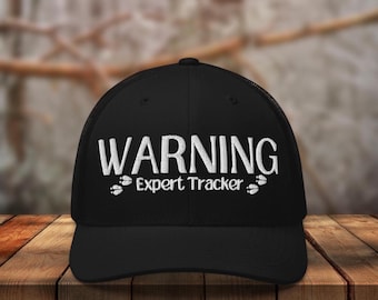Cappello da cacciatore esperto ricamato Warning, cappello da caccia divertente, regalo per cacciatore, regalo per papà, cappello da caccia da uomo, cappello da camionista da caccia, cappello divertente