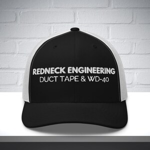Embroidered Redneck Engineering Hat, redneck hat, funny redneck gift, redneck party hat, redneck trucker hat, gift for him, funny dad hat