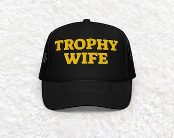 Gorra bordada para esposa trofeo, regalo para futura esposa trofeo, gorra de camionero para esposa trofeo, gorra para esposa trofeo de participación, regalo para ella, regalo de aniversario