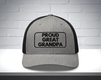 Embroidered Great Grandpa Hat, great grandpa gift, great grandpa trucker hat, dad hat, gift for dad, fathers day gift, grandpa birthday gift