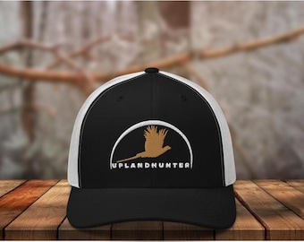 Embroidered Pheasant Hunting Hat, pheasant hat for dad, hunting season hat, upland hunting hat, Christmas gift for him, upland hunting gift