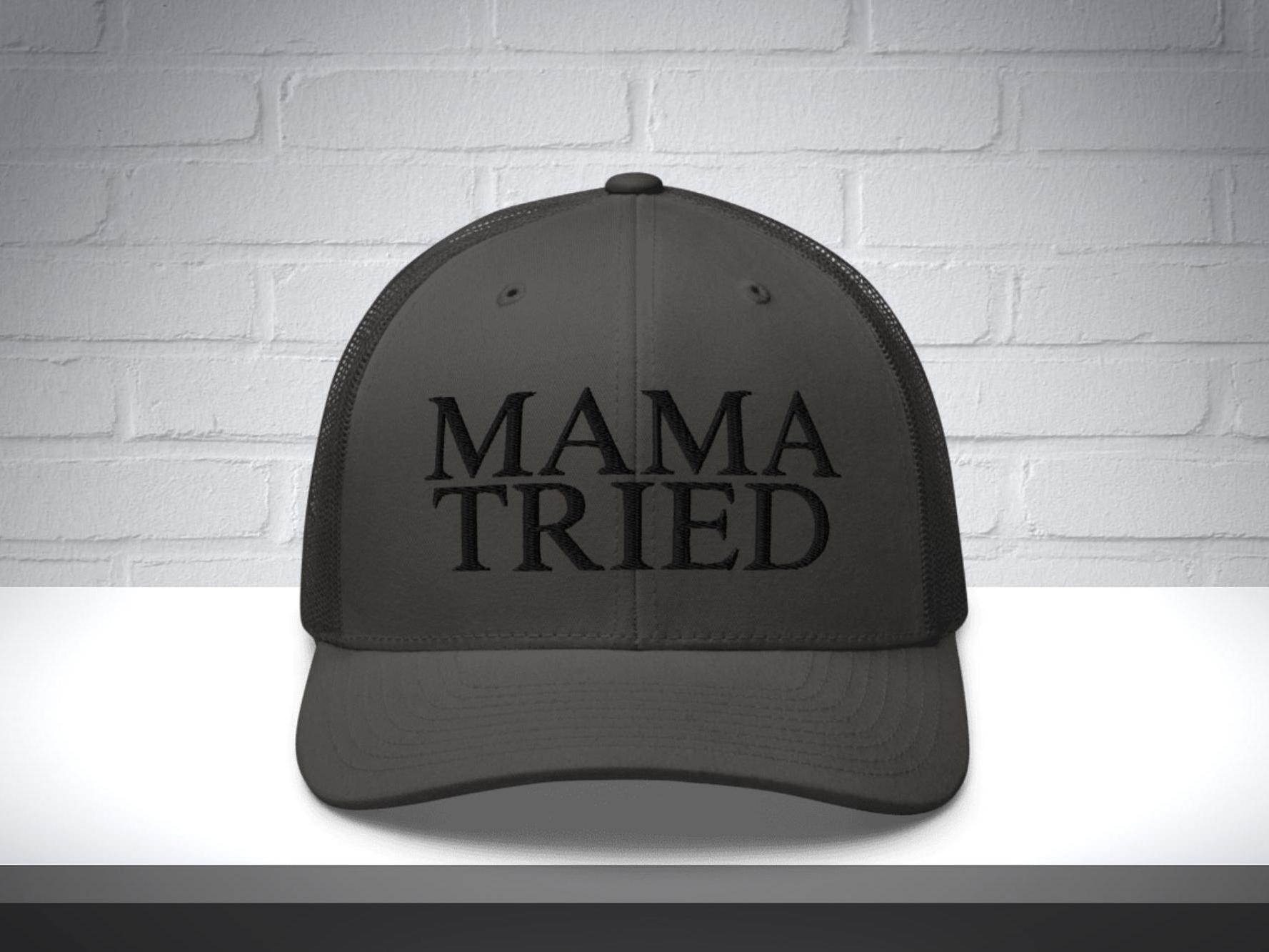 Embroidered Mama Tried Hat, Mama Tried Trucker Hat, Trendy  display picture 2