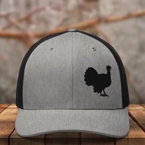 Embroidered Turkey Hunting Hat, turkey hunting gift, turkey hunting trucker hat, turkey hunting gifts for dad, gift for hunter, hunting hat