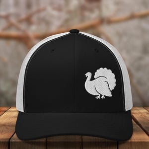 Embroidered Turkey Hunting Hat, turkey hunting gift, turkey hunting trucker hat, turkey hunting gifts for dad, gift for hunter, hunting hat