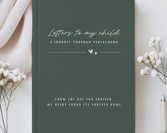 Letters to my child journal personalized parent journal baby shower keepsake gift memory book for new parents