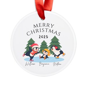 Adorno navideño personalizado, regalo para hermanos, idea de regalo para baby shower, adorno para anunciar el nacimiento de un hermano, Navidad 2025