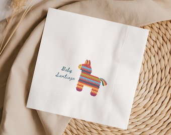 メキシコ風の誕生日パーティー用ナプキン、ピニャータ、メキシカンフィエスタ、ベビーシャワーの装飾
