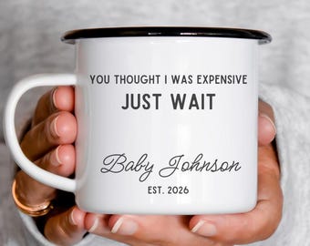 Funny pregnancy announcement mug first time grandma and grandpa new grandparents mug est 2026 baby announcement to husband