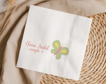 Servilletas para baby shower con temática de fiesta de té, decoraciones de mesa para cumpleaños con temática de fiesta de té