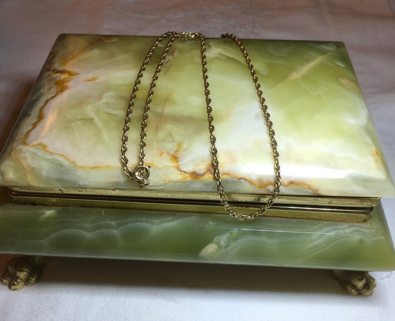 Vintage Gold Chain 18 inches 9ct Gold Twist Link Necklace