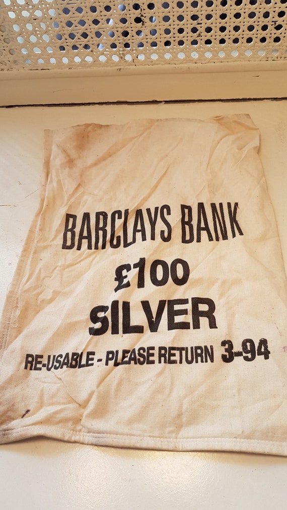 Vintage barclays bank bag Gem