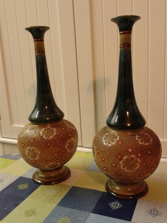 Royal Doulton Vases Stoneware Vintage Vases Etsy UK