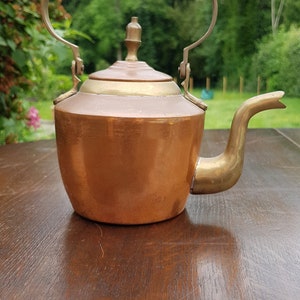 Vintage  Copper Teapot - Arts and Crafts Style Teapot