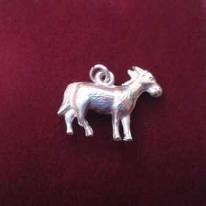 Vintage Bracelet Charm - Silver Colored Donkey Charm