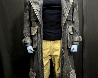 Inspired NCR Ranger Leather Duster Coat ONLY– Fallout: New Vegas Cosplay – Handcrafted