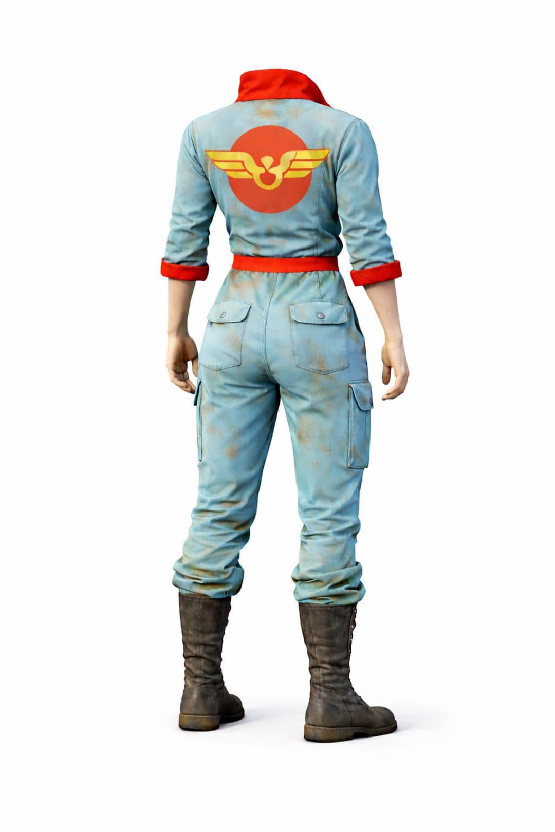 Fallout Machine Suit Fallout Mechanic Jumpsuit Cosplay – Hand Distressed Wasteland Jumpsuit ...