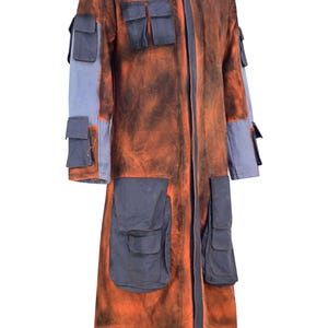 Captain&#39;s Duster Coat – Sand & Cocoa Handcrafted