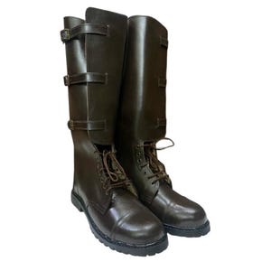 Brown Leather Long Boots | Horse Riding Boots With Flap | Handmade Leather Boots For Men And Women | Fashion Boots | All sizes available