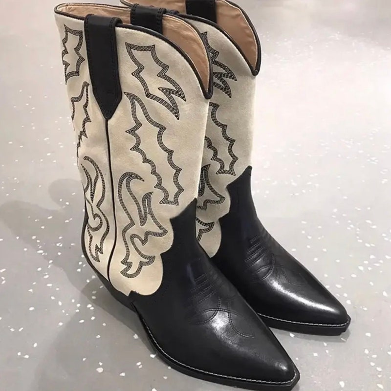 black-and-white-cowboy-boots-etsy
