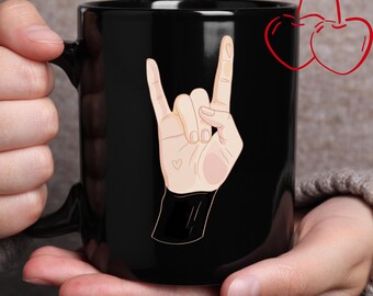 Love Hand Gesture SVG | Valentine's Day Art (Digital Download)