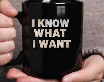 I Know What I Want Stone Typography Art (PNG, SVG Digital Download)
