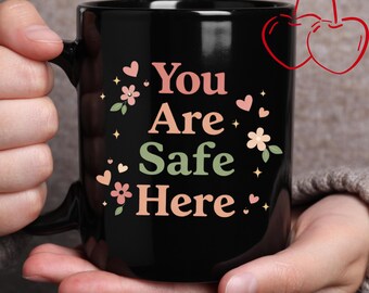 Safe Space Affirmation Art – Mental Health Quote, Self Care PNG SVG (Digital Download)