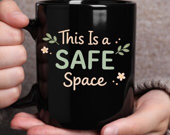Safe Space Quote PNG SVG – Calming Mental Health Affirmation, Self Care Wall Art