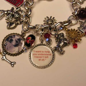 Tribute to your beloved companion. Love my DOG Personalized Photo Charm Bracelet &quot;In Memory&quot; of ........Made to ORDER Custom Made