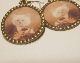 Cat earrings