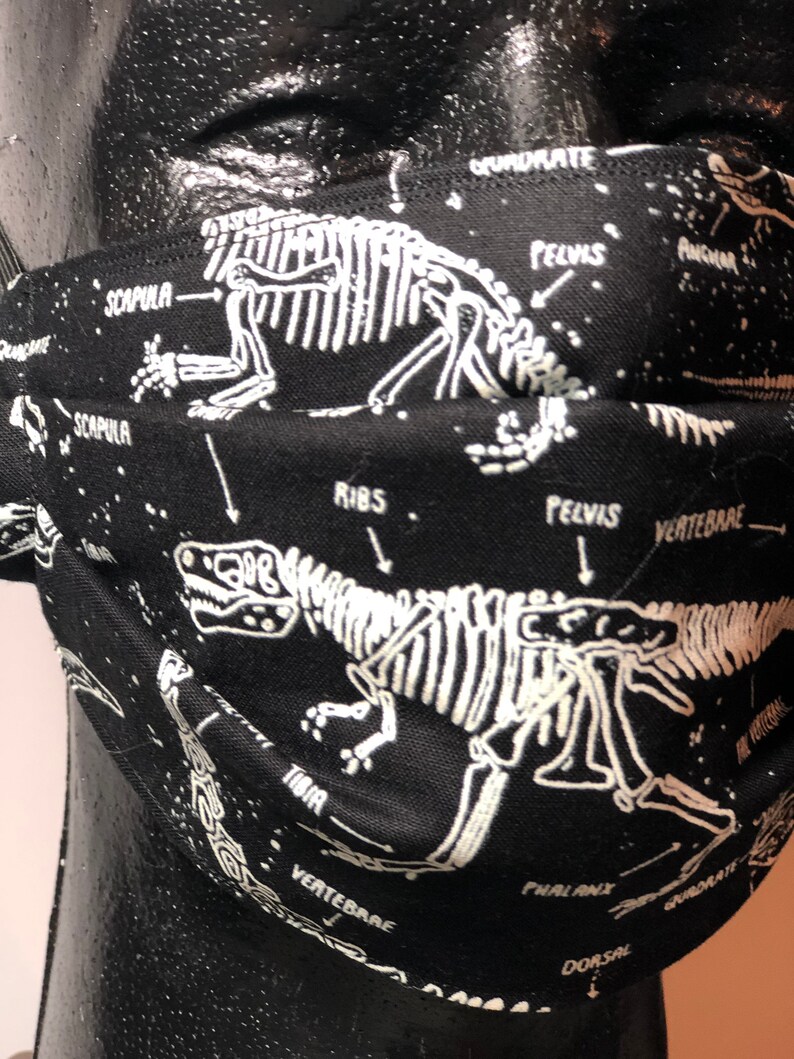 Dinosaurs Glow In The Dark face mask