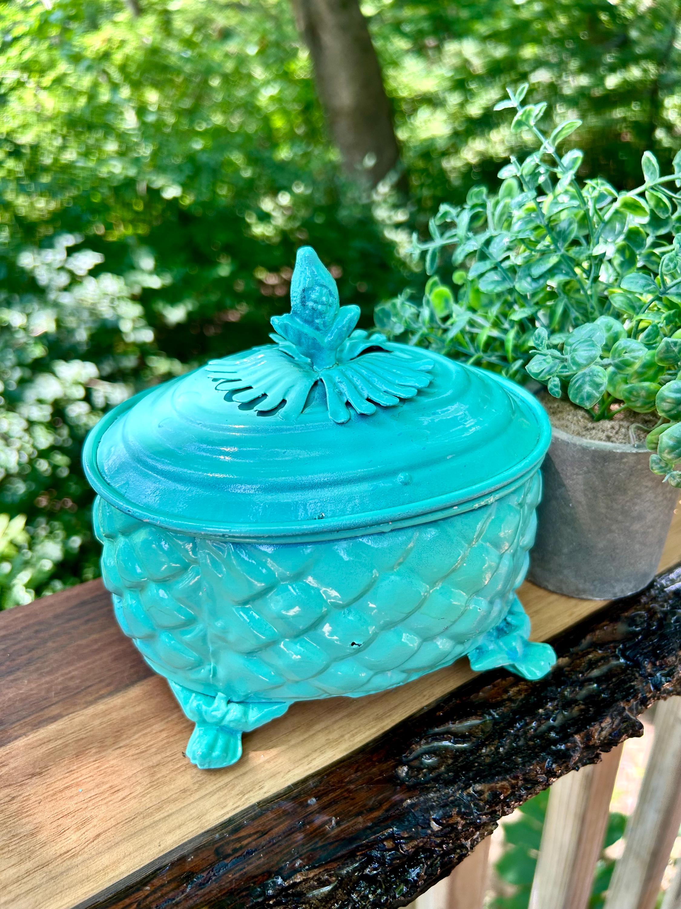 Mid Century Modern Glass Container - Etsy