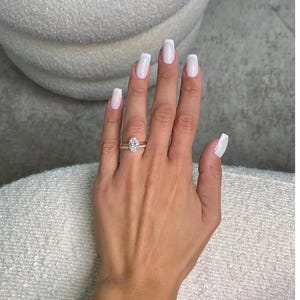 2.20 Carat IGI Certified D-VVS2 Oval Cut Lab Grown Diamond Solitaire Engagement Ring Set / Matching Diamond Wedding Band / 14k Rose Gold