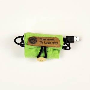 Cell Charger Cable Organizer Personalized Felt Travel Cellphone Compact Holder Neat Storage Power Brick Companion Case Accessory Tidy Wrap