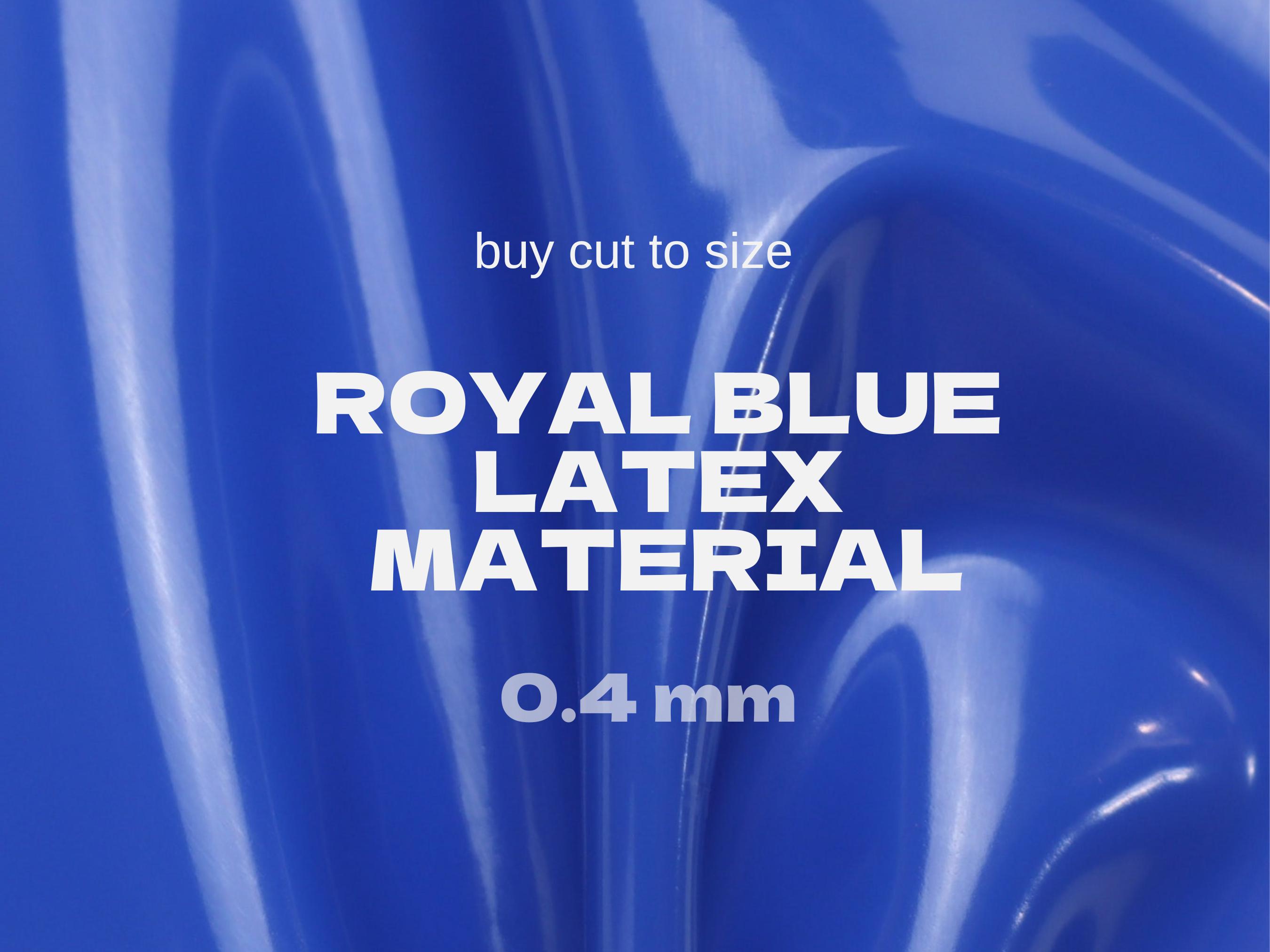 Latex Royal Blue 0.4 Mm Cut to Size Material for Sewing Clothes