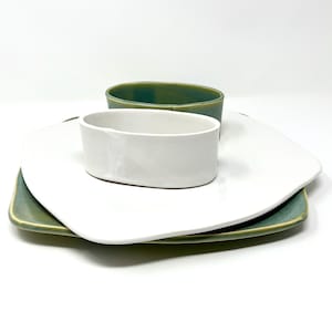 Stoneware Platter-Handmade Serving Platter- Pottery Serving platter-Ceramic platter Handmade Appetizer Set-Ready to Ship