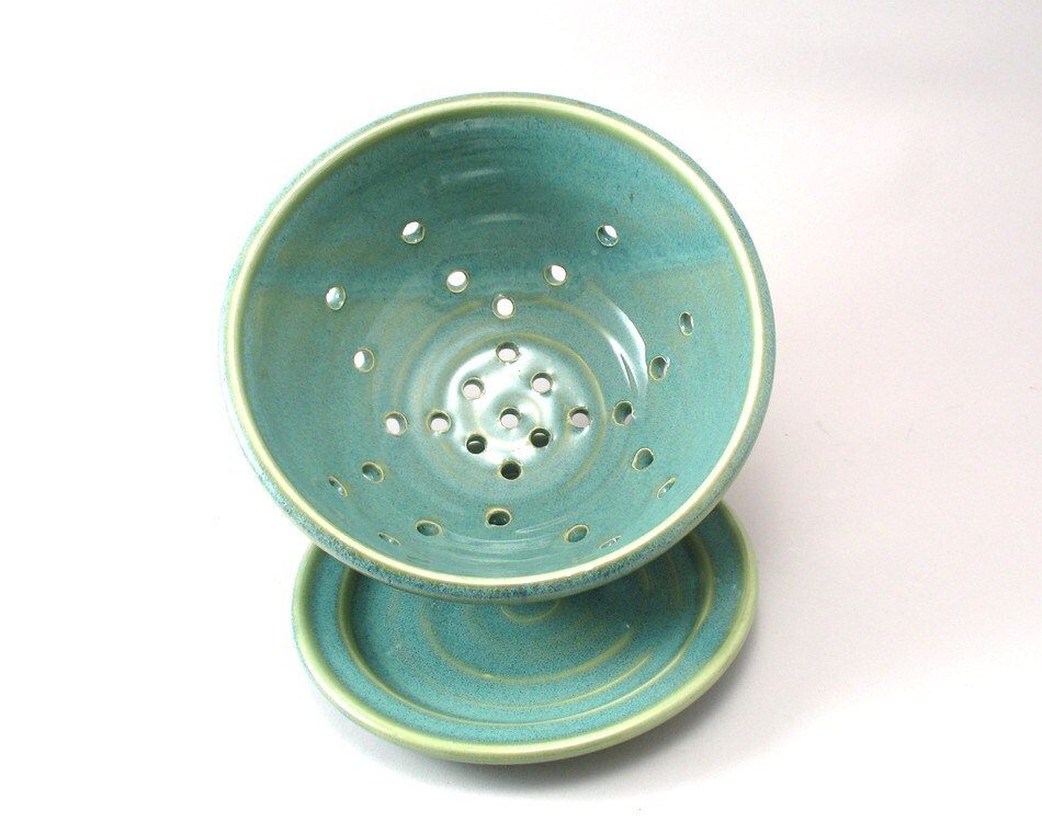 Berry BowlPottery ColanderCeramic StrainerFruit Etsy