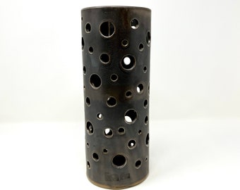 Stoneware Flower Vase-Flower Container-Round Vase-Tall Vase Handmade-Ceramic Cylinder Vase, Flower Vase, ready to ship