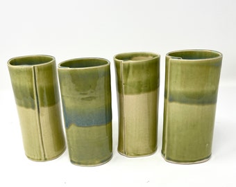 Ceramic Tumbler Set-Pottery Tumblers-Handmade Ceramic Cups-Handmade Pottery Tumbler