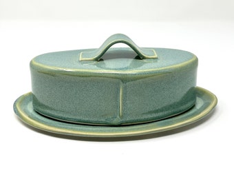 Covered Ceramic Butter Dish, Butter Dish with Lid, Handmade Pottery Butter Dish